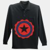Long Sleeve Silk Touch Polo with Pocket Thumbnail