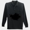 Long Sleeve Silk Touch Polo with Pocket Thumbnail