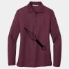 Women's Silk Touch Long Sleeve Polo Thumbnail